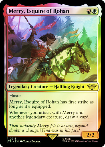 MerryEsquireOfRohan__08001 Merry, Esquire of Rohan The Lord of the Rings (Foil)