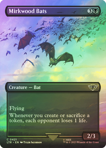 MirkwoodBats421__64674 Mirkwood Bats (Borderless) The Lord of the Rings - Variants (Foil)