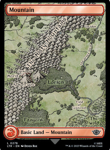 Mountain (#278) (Full Art) The Lord of the Rings