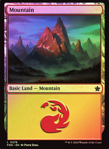 Mountain (#278) Foundations (Foil)