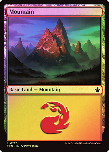 Mountain (#278) Foundations (Foil)