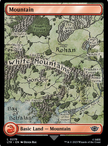 Mountain (#279) (Full Art) The Lord of the Rings