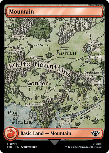 Mountain279__34819 Mountain (#279) (Full Art) The Lord of the Rings