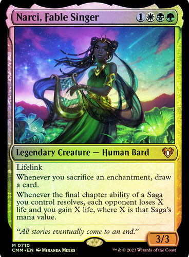 NarciFableSinger__14854 Narci, Fable Singer Commander Masters (Foil)