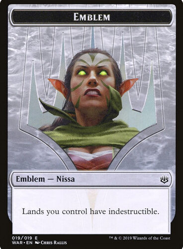 {Nissa, Who Shakes the World Emblem} War of the Spark