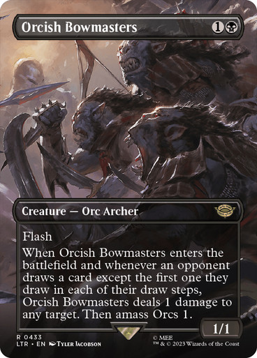 OrcishBowmasters433__22892 Orcish Bowmasters (Borderless) The Lord of the Rings - Variants