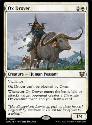 Ox Drover Wilds of Eldraine Commander