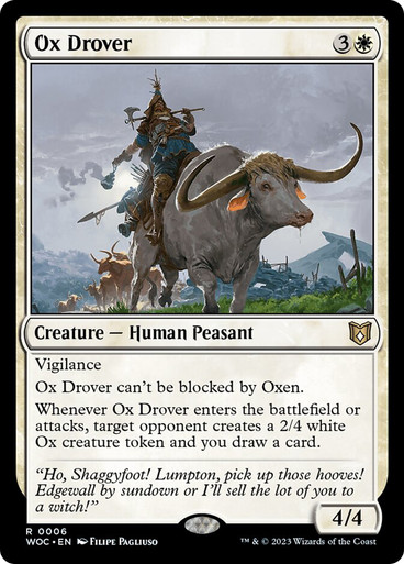 Ox Drover Wilds of Eldraine Commander