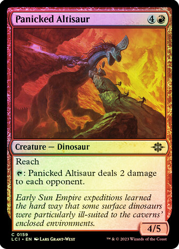 PanickedAltisaur__89501 Panicked Altisaur The Lost Caverns of Ixalan (Foil)