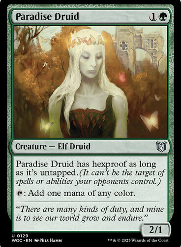 Paradise Druid Wilds of Eldraine Commander