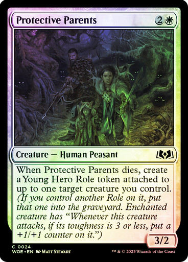 ProtectiveParents__38349 Protective Parents Wilds of Eldraine (Foil)