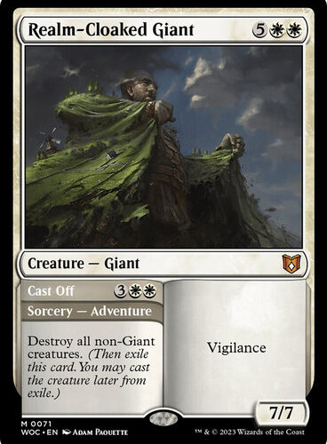 Realm-Cloaked Giant // Cast Off Wilds of Eldraine Commander