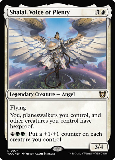ShalaiVoiceOfPlenty__07175 Shalai, Voice of Plenty Wilds of Eldraine Commander