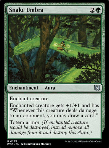 SnakeUmbra__50663 Snake Umbra Wilds of Eldraine Commander