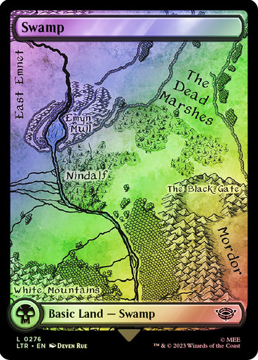 Swamp (#276) (Full Art) The Lord of the Rings (Foil)
