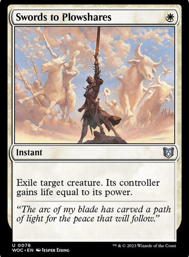 Swords to Plowshares Wilds of Eldraine Commander