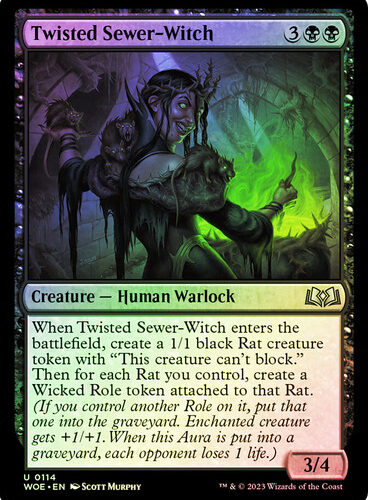 Twisted Sewer-Witch Wilds of Eldraine (Foil)