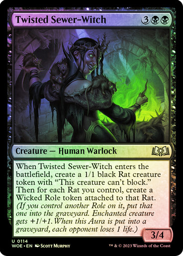 Twisted Sewer-Witch Wilds of Eldraine (Foil)