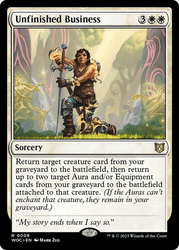 Unfinished Business Wilds of Eldraine Commander