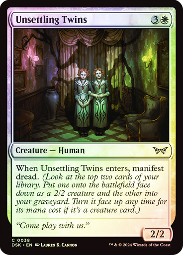 UnsettlingTwins__93350 Unsettling Twins Duskmourn: House of Horror (Foil)