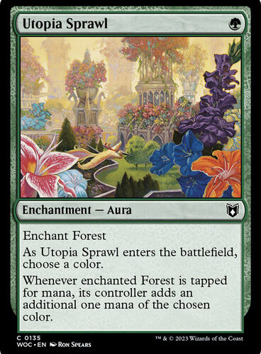 Utopia Sprawl Wilds of Eldraine Commander