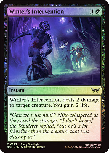 WintersIntervention__95393 Winter's Intervention Duskmourn: House of Horror (Foil)