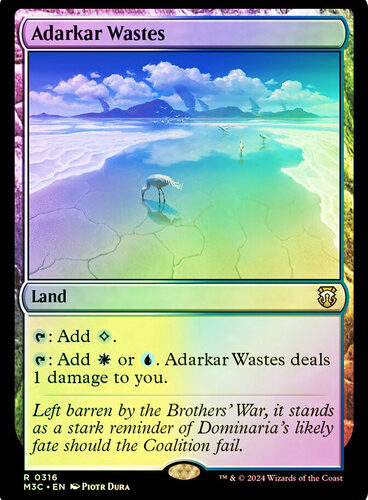 Adarkar Wastes (Ripple Foil) Modern Horizons 3 Commander - Alternate Foil (Foil)
