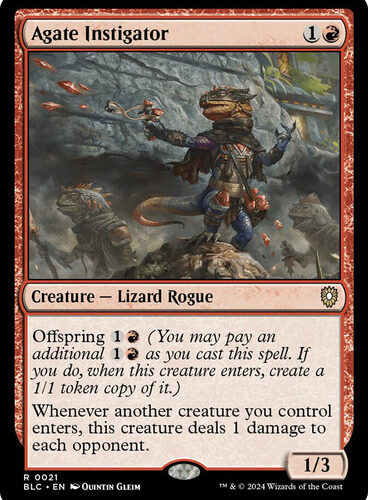 Agate Instigator Bloomburrow Commander