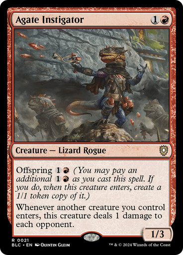 Agate Instigator Bloomburrow Commander