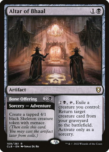 Altar of Bhaal // Bone Offering Commander Legends: Baldur's Gate