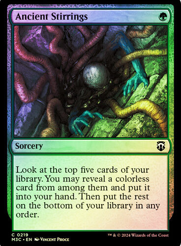 Ancient Stirrings (Ripple Foil) Modern Horizons 3 Commander - Alternate Foil (Foil)