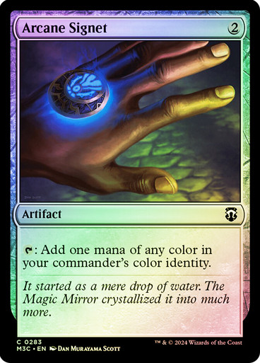 ArcaneSignet__38835 Arcane Signet (Ripple Foil) Modern Horizons 3 Commander - Alternate Foil (Foil)
