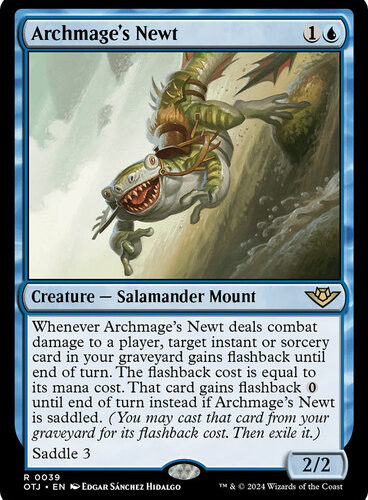 Archmage's Newt Outlaws of Thunder Junction