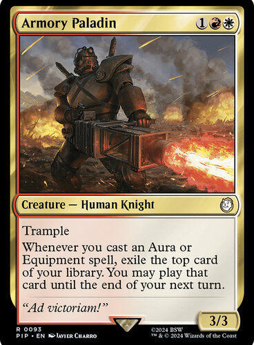 Armory Paladin Fallout Commander