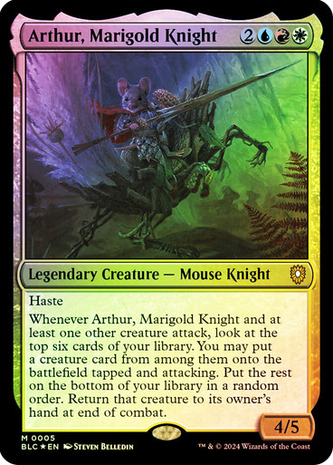 Arthur, Marigold Knight Bloomburrow Commander (Foil)