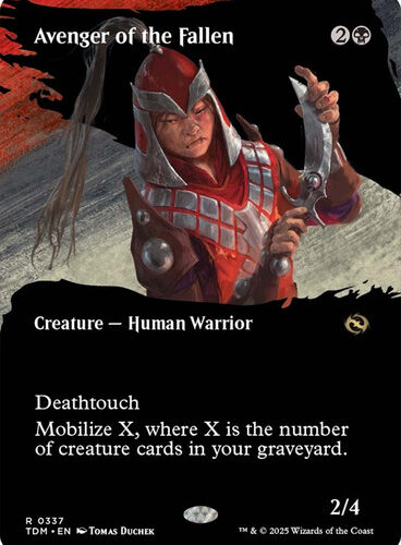 Avenger of the Fallen (Borderless) Tarkir: Dragonstorm