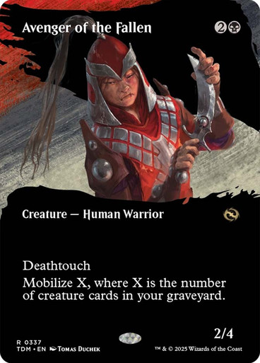 Avenger of the Fallen (Borderless) Tarkir: Dragonstorm