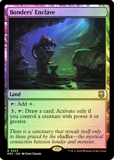 Bonders' Enclave (Ripple Foil) Modern Horizons 3 Commander - Alternate Foil (Foil)