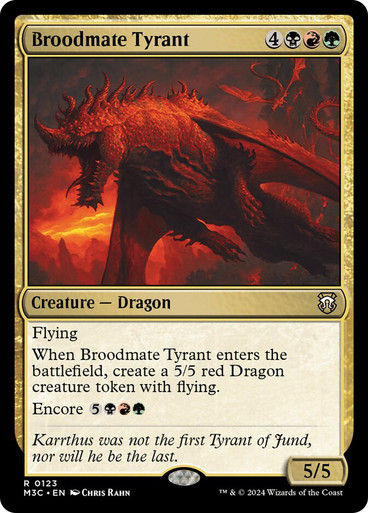 BroodmateTyrant__93015 Broodmate Tyrant Modern Horizons 3 Commander