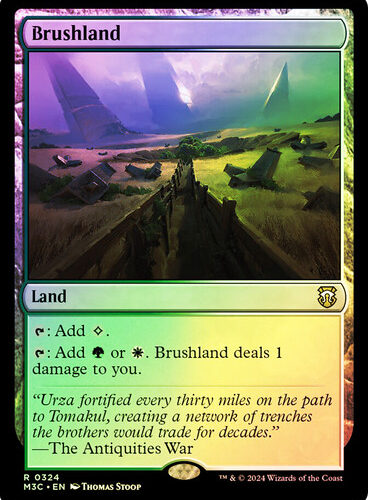 Brushland (Ripple Foil) Modern Horizons 3 Commander - Alternate Foil (Foil)