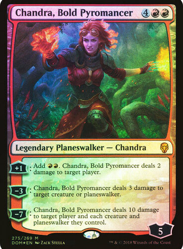 ChandraBoldPyromancer__91930 Chandra, Bold Pyromancer Dominaria (Foil)