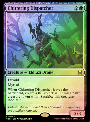 ChitteringDispatcher__38743 Chittering Dispatcher (Ripple Foil) Modern Horizons 3 Commander - Alternate Foil (Foil)