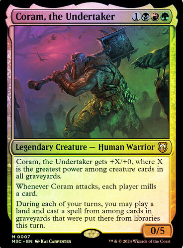 Coram, the Undertaker Modern Horizons 3 Commander (Foil)