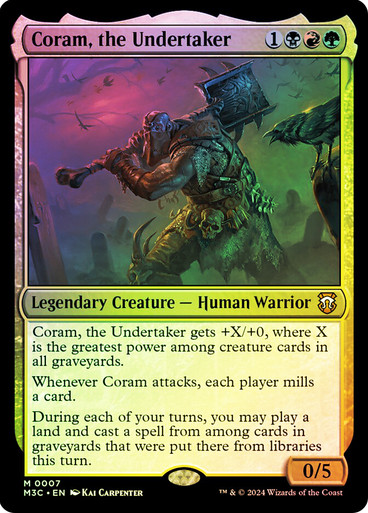 Coram, the Undertaker Modern Horizons 3 Commander (Foil)