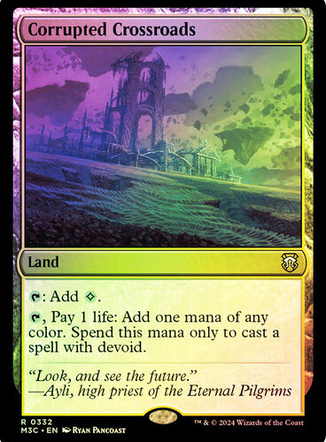 Corrupted Crossroads (Ripple Foil) Modern Horizons 3 Commander - Alternate Foil (Foil)