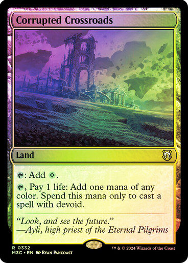 Corrupted Crossroads (Ripple Foil) Modern Horizons 3 Commander - Alternate Foil (Foil)