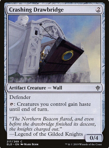 Crashing Drawbridge Throne of Eldraine