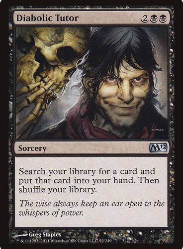 Diabolic Tutor Magic 2012