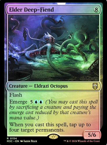 ElderDeepFiend__75698 Elder Deep-Fiend (Ripple Foil) Modern Horizons 3 Commander - Alternate Foil (Foil)