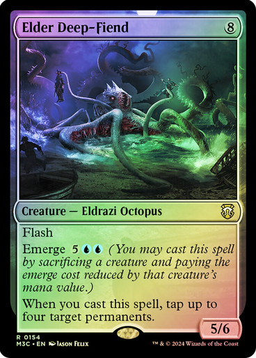 Elder Deep-Fiend (Ripple Foil) Modern Horizons 3 Commander - Alternate Foil (Foil)